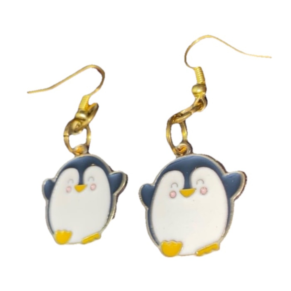 Charming Penguin Dangling Earrings